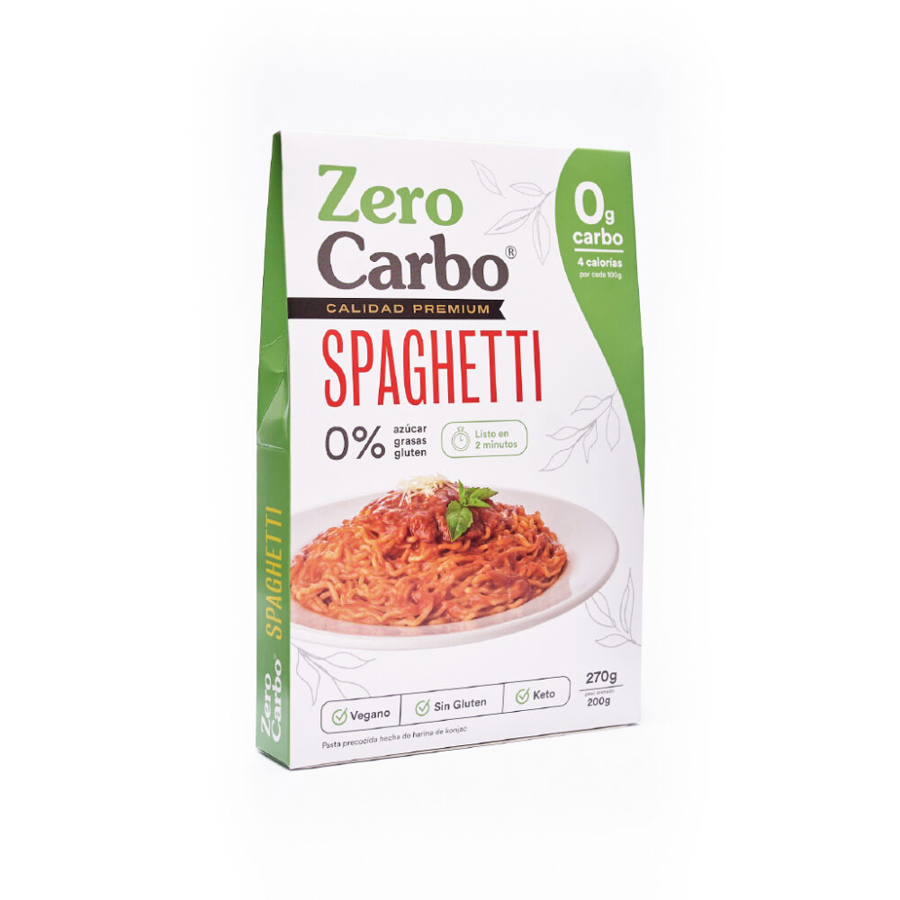 Spaghetti Konjac pasta precocida sin gluten 270g Zero Carbo